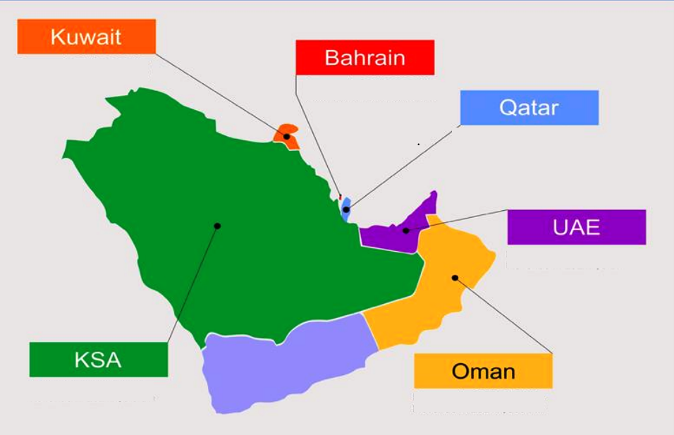 HI-SPEC operations regions map across GCC